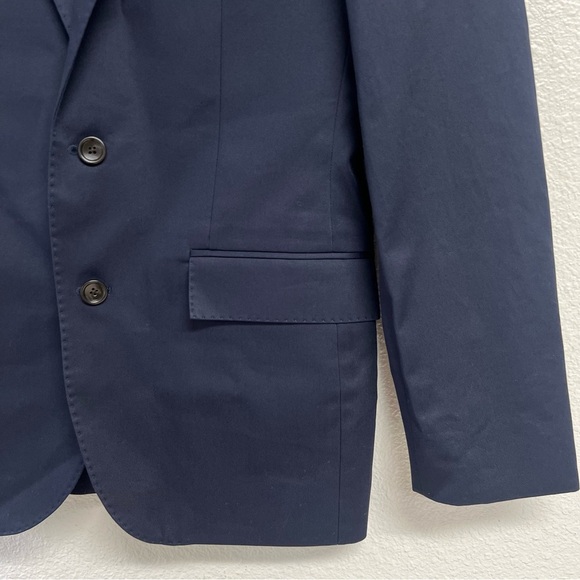 J. Crew Ludlow Slim-fit suit jacket Japanese cotton chino in Navy Blue Size 36R - Picture 9 of 15
